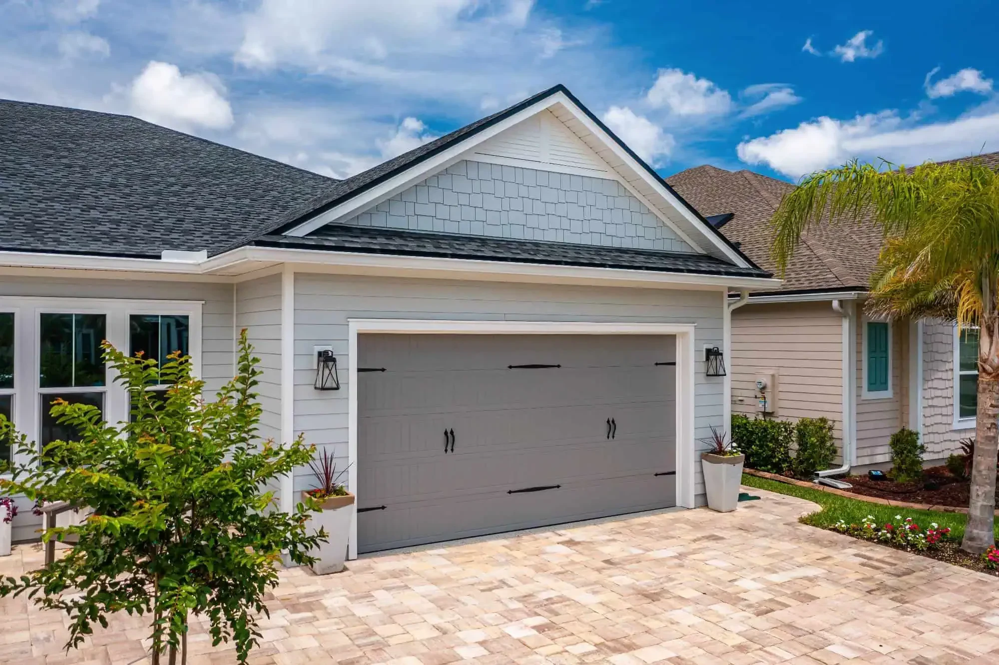 Modern House Garage Front Nassau County New York